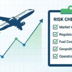 how aviation accidents affect stock prices infographic with risk checklist
