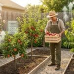 backyard orchard long-term investment harvest scene