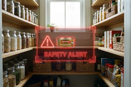 A visual guide to the Urgent Tuna Recall January 2026, showing the affected Genova brand products and botulism warning.