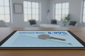 A graph showing mortgage and refinance interest rates today, January 31, 2026, trending below 6 percent.