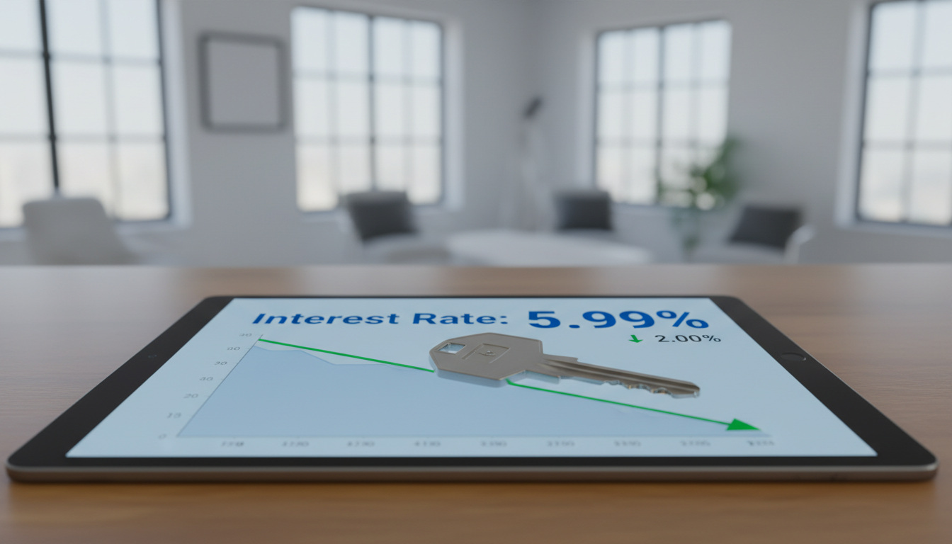 A graph showing mortgage and refinance interest rates today, January 31, 2026, trending below 6 percent.