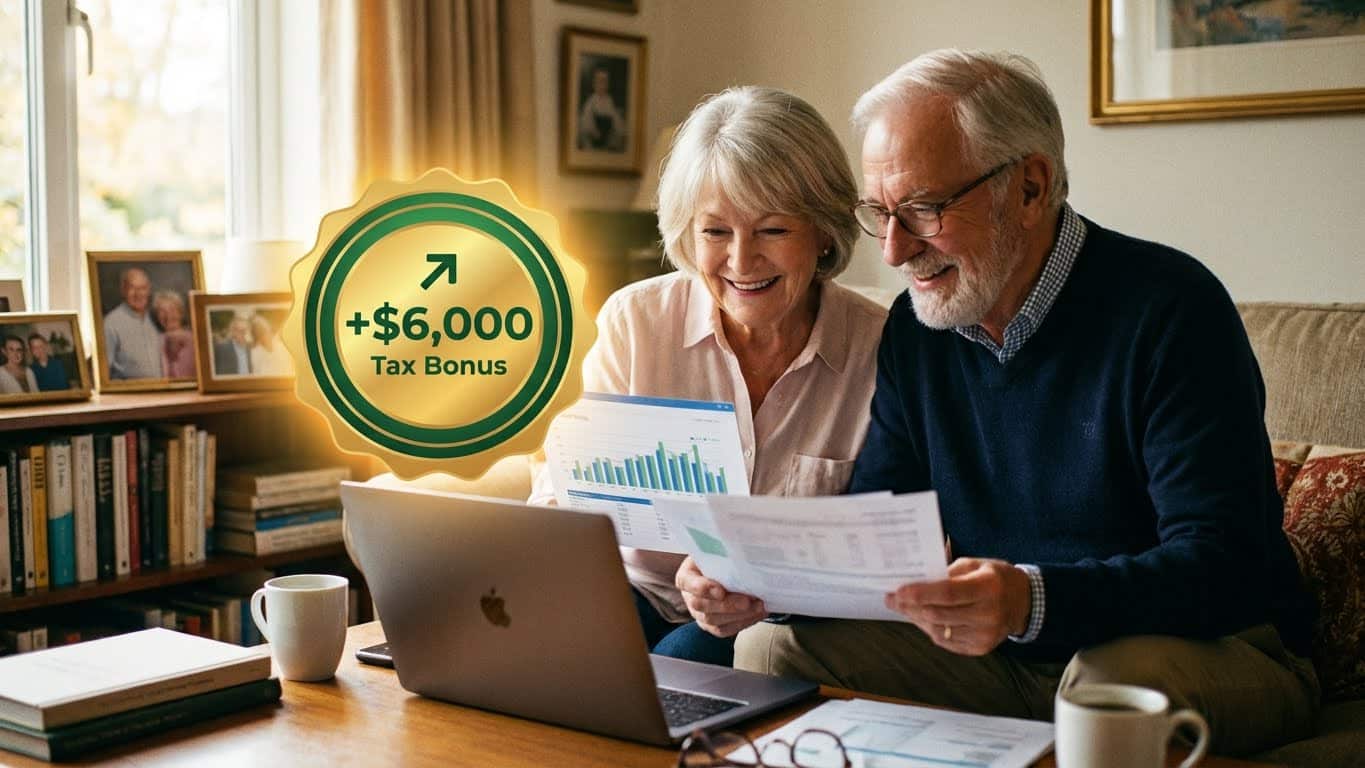 A senior couple benefiting from the $6,000 senior tax deduction 2026.