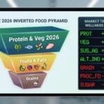 The new food pyramid 2026 USA showing inverted dietary guidelines for a healthy economy.