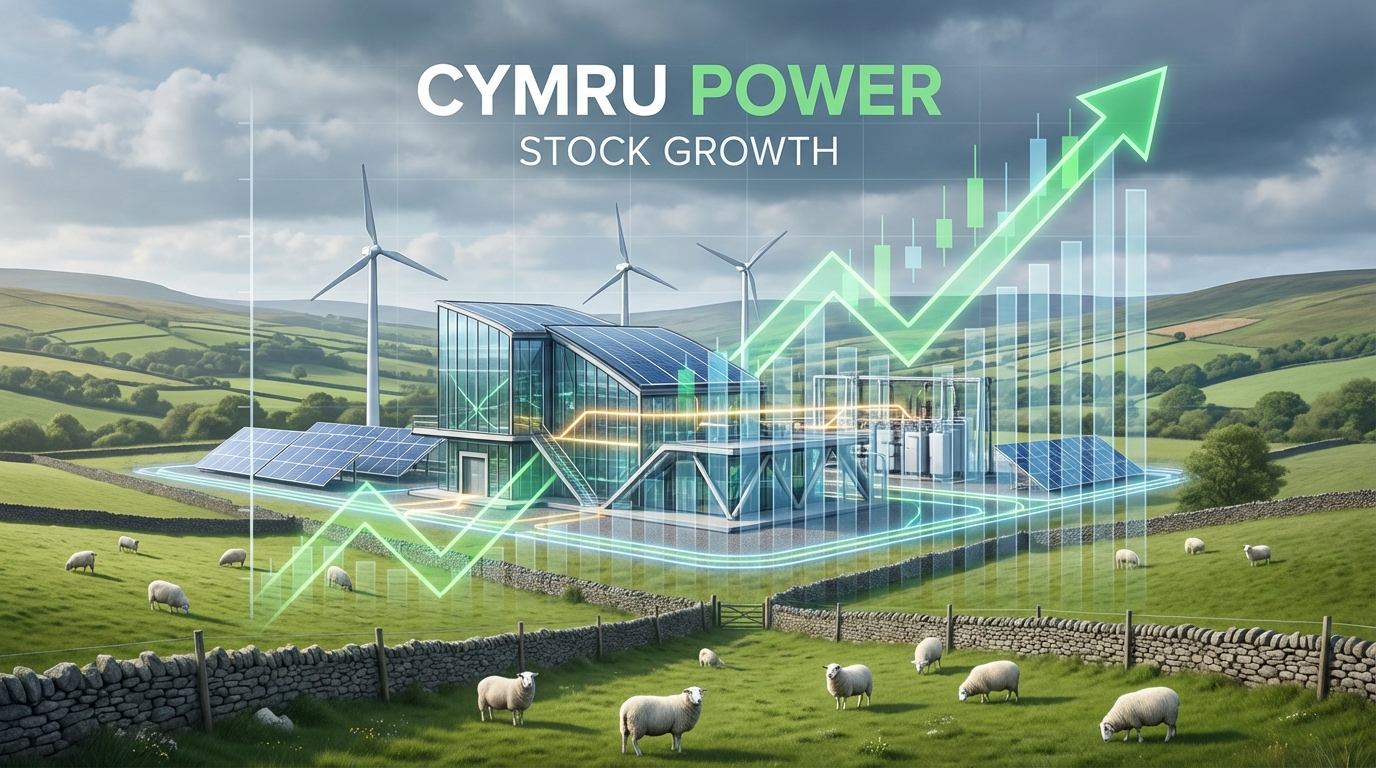 A professional graphic showing the National Grid North Wales network upgrade investment and its impact on energy infrastructure markets.