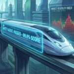 A financial graphic illustrating the Spanish rail crisis 2026 financial impact and the resulting market volatility.