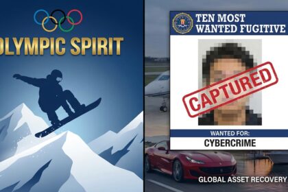 A financial graphic illustrating the Ryan Wedding FBI Most Wanted arrest and the scale of his $1 billion criminal enterprise.