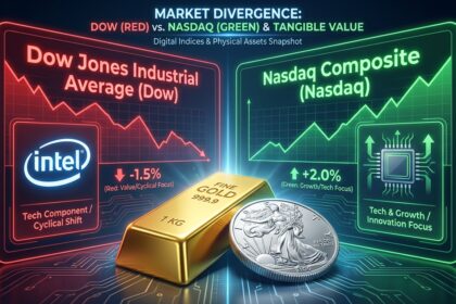 A financial summary of the Weekly Stock Market Summary (Jan 2026): Dow Weakens, Intel Drops, Nasdaq Holds Firm.