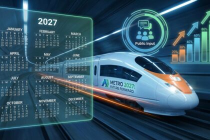 A financial graphic illustrating the core pillars of the WMATA FY2027 Budget Proposal and its impact on regional investment.