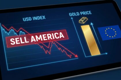 A financial graphic illustrating the US Dollar relentless slide and its impact on global currency pairs in 2026.