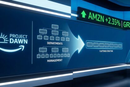 A financial graphic explaining why Amazon laying off 16,000 employees is part of its plan to remove bureaucracy.