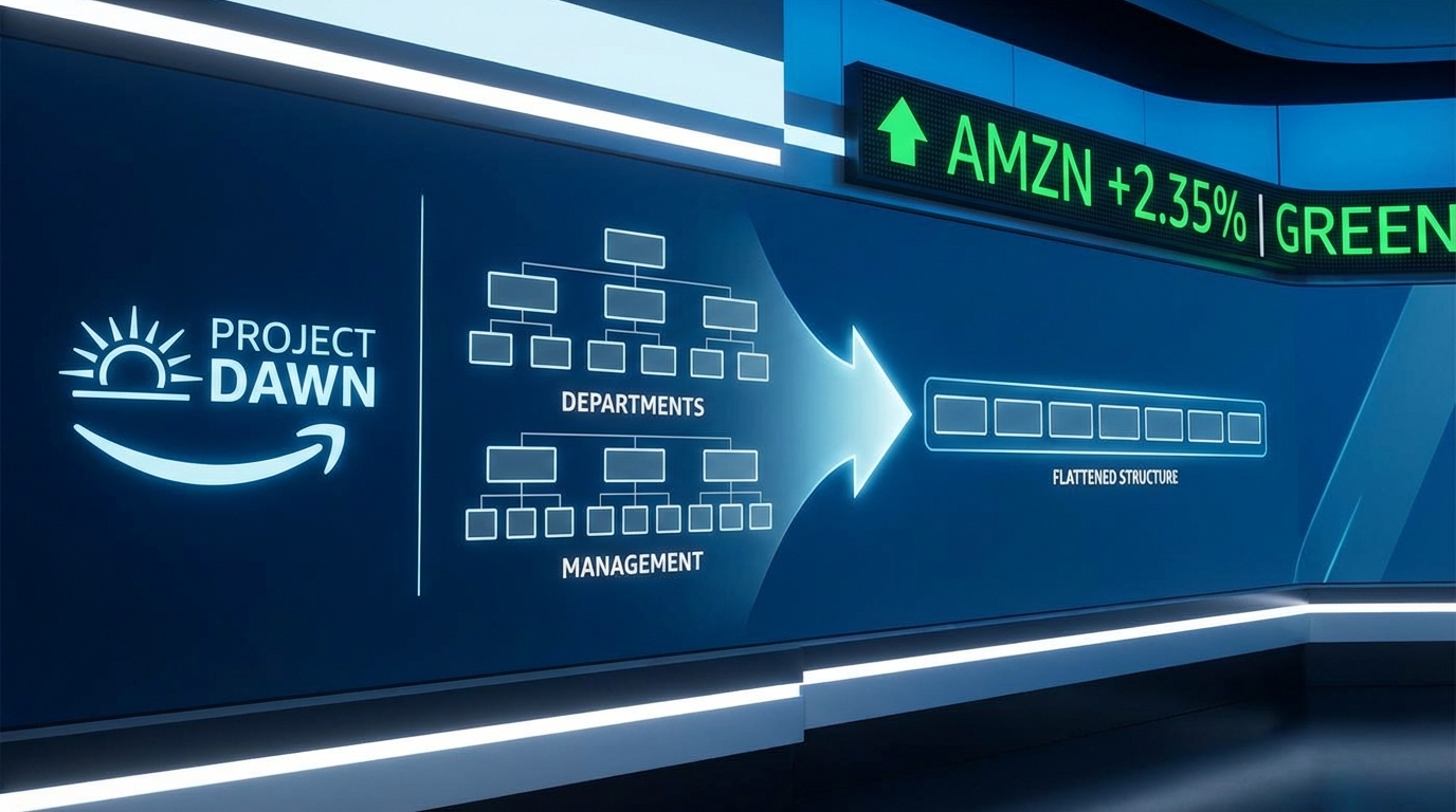 A financial graphic explaining why Amazon laying off 16,000 employees is part of its plan to remove bureaucracy.