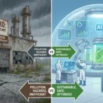 A financial graphic illustrating the Chemieindustrie im Krisenmodus and the shift toward specialty chemicals in 2026.