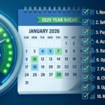 A financial graphic illustrating how to improve your credit score in 2026.