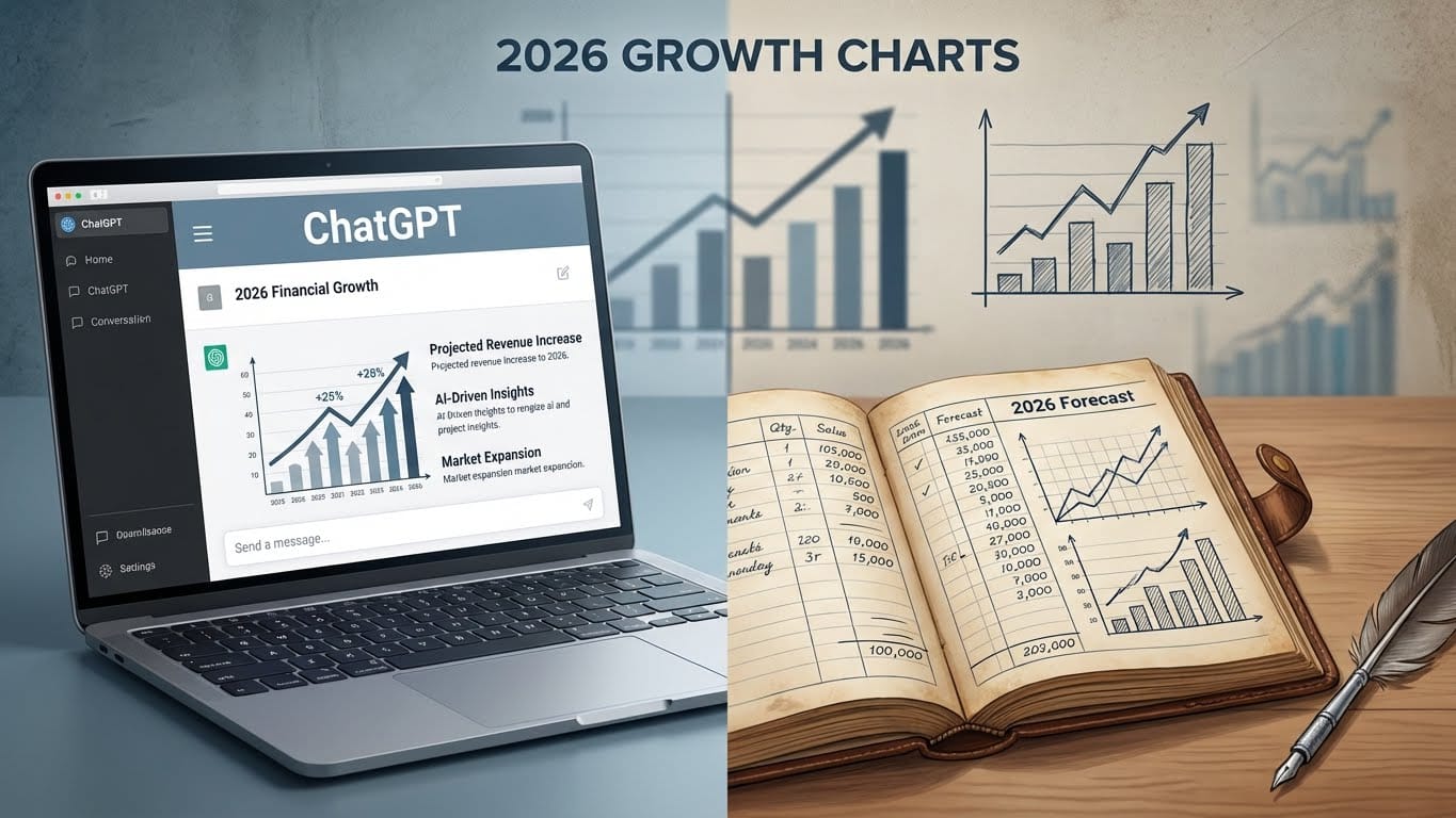A professional visual guide to writing a financial plan with ChatGPT in 2026.
