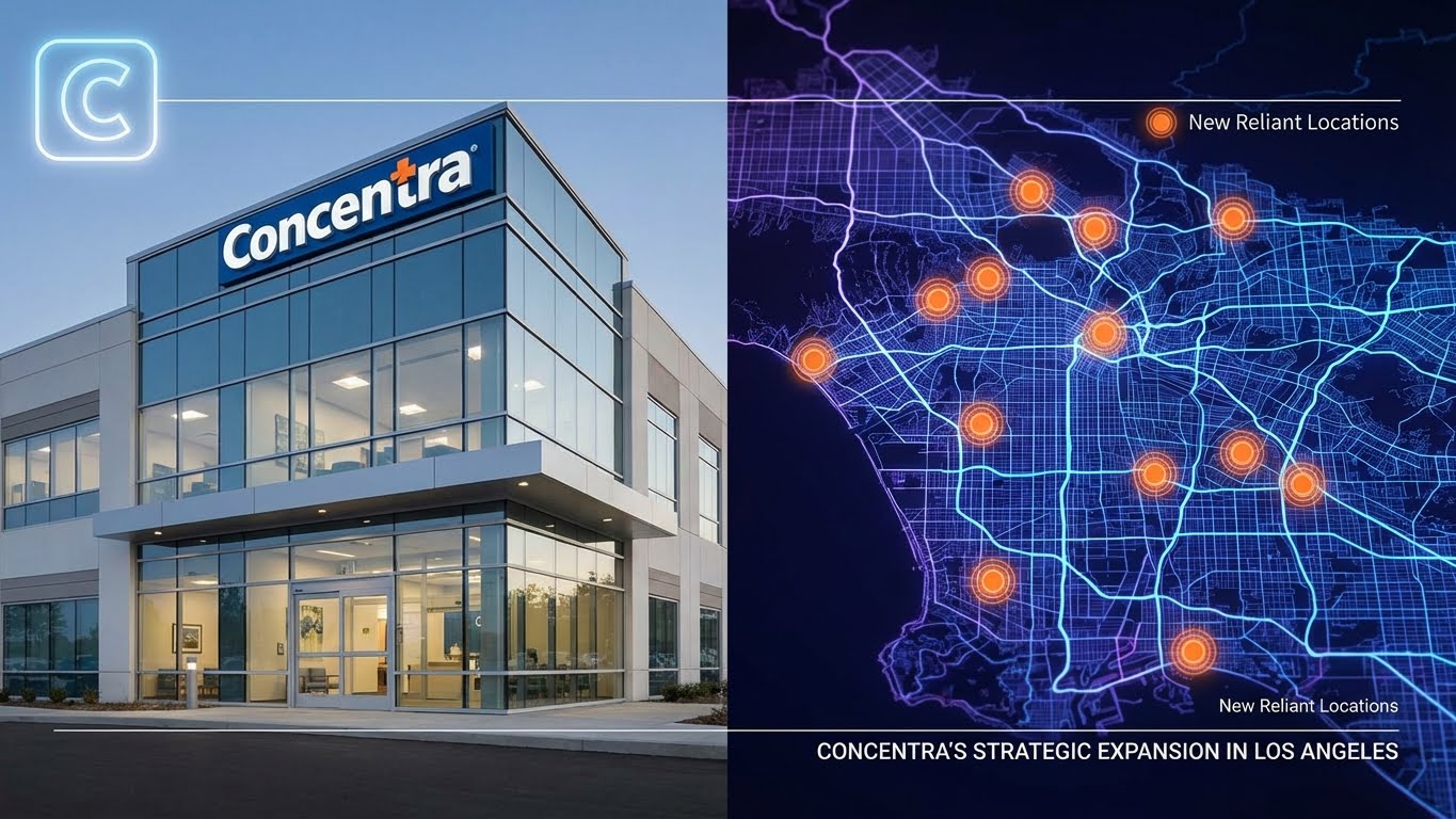 A visual representation of Concentra acquires Reliant Immediate Care from MBI Industrial Medicine in 2026.