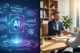 A visual comparison of when to trust a human financial advisor over an AI bot in 2026.