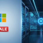 Financial chart showing Microsoft stock at an 8-month low with AI growth indicators.