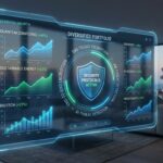 A high-tech dashboard showcasing the best financial planning tools for long-term growth in a 2026 economic environment.