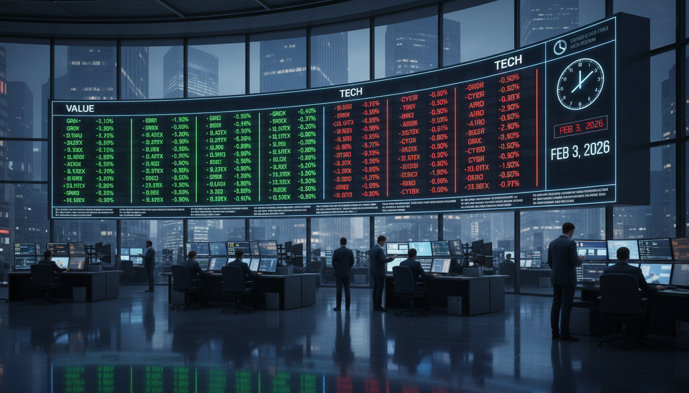 A comprehensive chart analysis of the Stock Market Today February 3 2026.