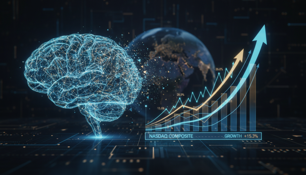 A professional graphic showing top Artificial Intelligence Stocks to Buy Right Now for 2026.