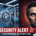 : A visual representation of the FinTech industry deepfake alarm and AI security threats.